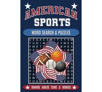 American Sports Word Search and Puzzles: Adults Seniors Teens & Rookies: Baseball, Football, Basketball, Bowling | Crosswords, Multiple Choice and ... | 6 X 9 | 106 Pages | Large Print | Solutions
