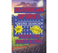 American Sports Word Search Puzzles for Adults and Teens: 55 Challenging Puzzles Featuring Football, Baseball, Basketball, Soccer & Golf: Medium to ... | 1000+ Hidden Words to Discover | 6x9 |