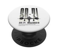 American SR71 Blackbird Spy Avión Militar Aviación Arte PopSockets PopGrip Adhesivo