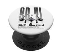 American SR71 Blackbird Spy Avión Militar Aviación Arte PopSockets PopGrip Adhesivo