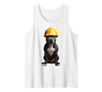American Staffordshire Terrier - Casco de perro amarillo Camiseta sin Mangas