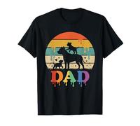 American Staffordshire Terrier Dad Día del Padre Hombres Mujeres Camiseta
