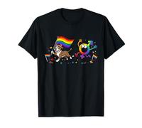 American Staffordshire Terrier Perro LGBT Lesbianas Orgullo Gay Camiseta