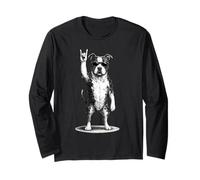 American Staffordshire Terrier Rock Music Retro Vintage Dog Manga Larga