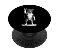 American Staffordshire Terrier Rock Music Retro Vintage Dog PopSockets PopGrip Adhesivo