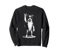 American Staffordshire Terrier Rock Music Retro Vintage Dog Sudadera
