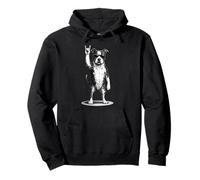 American Staffordshire Terrier Rock Music Retro Vintage Dog Sudadera con Capucha