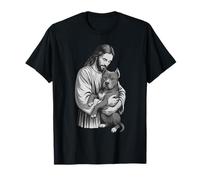 American Staffordshire Terrier y Jesús Christian Faith Dog Camiseta