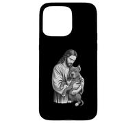 American Staffordshire Terrier y Jesús Christian Faith Dog Carcasa para iPhone 15 Pro MAX