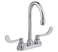 American Standard 7500170.002 Monterrey 1.5 GPM Grifo de lavabo con asas de hoja de muñeca, 11.75 x 10.75 x 5, cromado