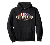 American State Colorado, Vintage Montaña Naturaleza Senderismo Sudadera con Capucha
