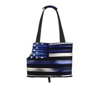 American Thin Blue Line Flag Print Puppy Carrier Dog Walking Bags Pets Dogs Carrier Bags for Small Dogs and Cat and Rabbit