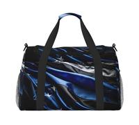 American Thin Blue Line Flag3 - Equipaje de mano para mujeres y hombres, bolsa cruzada de fin de semana para yoga, viajes, imprescindible, Negro -, Talla única