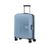 American Tourister Aerostep Maleta Trolley de Cabina, 55 cm | Gris Soho, maleta rígida ampliable, 55H x 40W x 20D cm, 36/40 L, 2.3 kg, con candado TSA y correas cruzadas interiores