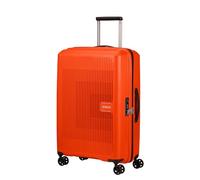 American Tourister Aerostep Maleta Trolley Grande, 67 cm | Naranja Brillante, maleta rígida ampl., 67x46x26 cm, 66.5/72.5 L, 3.1 kg, con candado TSA y correas cruzadas interiores