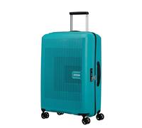 American Tourister Aerostep Maleta Trolley Grande, 67 cm | Turquesa Tónico, maleta rígida ampliable, 67H x 46W x 26D cm, 66.5/72.5 L, 3.1 kg, con candado TSA