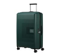 American Tourister Aerostep Maleta Trolley Grande, 77 cm | Verde Bosque Oscuro, maleta rígida ampl., 77x50x29 cm, 101.5/109 L, 3.6 kg, con candado TSA y correas cruzadas interiores
