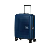 American Tourister Aerostep - Spinner S, Equipaje de Mano Ampliable, 55 cm, 36/40 L, Azul Marino