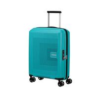 American Tourister Aerostep - Spinner S, Equipaje de Mano Ampliable, 55 cm, 36/40 L, Turquesa (Turquesa tónica)