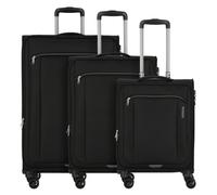 American Tourister Avantour 4 ruedas Juego de maletas 3 piezas con pliegue de expansión negro