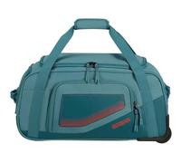 American Tourister City Racer - Maleta 55cm/50L - Ruedas, Compartimento Zapatos, múltiples Espacios - Impermeable, Funda Inteligente, Robusta - Azul (Gasolina)