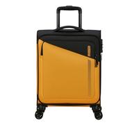 American Tourister Daring Dash - Spinner S, Luggage Manual expandible, 55 cm, 39/46 L, Negro/Amarillo (Negro/Amarillo)