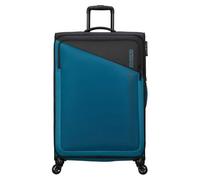 American Tourister Dash - Spinner L, Madura Expandible, 77 cm, 107/117 L, Negro/Azul (Negro/Azul)
