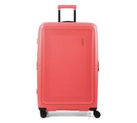 American Tourister Trolley rígido L ampliable, con 4 ruedas giratorias y cierre integrado con combinación de 3 dígitos con función TSA. Dispone de un amplio compartimento principal, correas elásticas