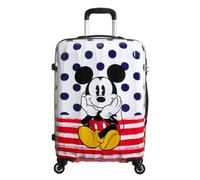 American Tourister Disney Legends Maleta trolley grande, 65 cm | Mickey Blue Dots, maleta rígida, 65H x 45.5W x 27.5D cm, 62.5 L, 3.4 kg, con diseño de personaje