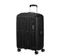 American Tourister Ellipso, Funda rígida de 68 cm, tamaño Mediano, Maleta Tipo Trolley con 4 Ruedas, Cierre de la TSA, Ligera, 64 L, Negra (Negra)