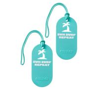 American Tourister Etiquetas equipaje - Para maletas y bolsas, con correa ajustable, tarjeta de dirección incluida, con impresión, Set de 2 piezas - Girl Power
