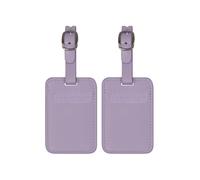 American Tourister Etiquetas equipaje - Para maletas y bolsas, con correa ajustable, tarjeta de dirección incluida, Set de 2 piezas, Lavanda digital (Digital Lavender)