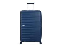 American Tourister FastForward - Maleta ampliable, azul marino, 78 x 50 x 30/34 cm, 108/118 L, polipropileno, 4 ruedas giratorias, cierre TSA