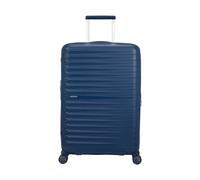 American Tourister FastForward - Maleta ampliable, azul marino, 78 x 50 x 30/34 cm, 108/118 L, polipropileno, 4 ruedas giratorias, cierre TSA