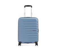 American Tourister Flashline Maleta con 4 ruedas azul-gris, fibra sintética, 40 x 55 x 20cm