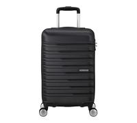 American Tourister Flashline Maleta Trolley de Cabina, 55 cm | Negro, maleta rígida, 55H x 40W x 20D cm, 34 L, 2.6 kg, con candado TSA y correas cruzadas interiores