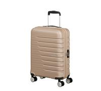 American Tourister Flashline Maleta Trolley de Cabina, 55 cm | Oro Marfil, maleta rígida, 55H x 40W x 20D cm, 34 L, 2.6 kg, con candado TSA y correas cruzadas interiores