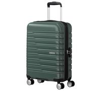 American Tourister Flashline Maleta Trolley de Cabina, 55 cm | Verde, maleta rígida, 55H x 40W x 20D cm, 34 L, 2.6 kg, con candado TSA y correas cruzadas interiores