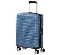 American Tourister Flashline Maleta con 4 ruedas azul-gris, fibra sintética, 40 x 55 x 20cm