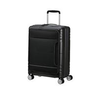 American Tourister Hello Cabin - Spinner S, Expandible Hand Luggage, 55 cm, 39/45 L, Black (Onyx Black)