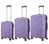 American Tourister Jetdriver 3.0, Icy Lilac, Set L/M/S, Carro rígido 360° ruedas dobles