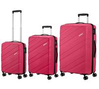 American Tourister Jetdriver 3.0 (Raspberry Pink Set S/M/L), rosa frambuesa, Set S/M/L, Carro rígido 360° ruedas dobles