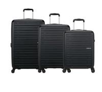 American Tourister Juego de carrito Aerojoy (S+M+L), Black-1041, SET (S+M+L), Clásico