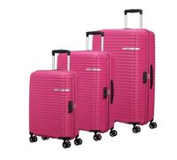 American Tourister Liftoff Trolley, Berry Blast, Set L/M/S, Carro rígido 360° ruedas dobles