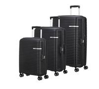 American Tourister Liftoff Trolley, Negro , Set L/M/S, Carro rígido 360° ruedas dobles