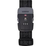 American Tourister - Correa de Equipaje con Candado TSA, Cinturón Seguro para Maleta de Viaje, Negro/Gris