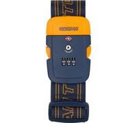 American Tourister - Correa de Equipaje con Candado TSA, Cinturón Seguro para Maleta de Viaje, Azul Oscuro/Naranja