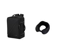 American Tourister Maleta de cabina Take2Cabin EasyJet de 36 x 20 x 45 cm, negra, con almohada de viaje, negro/gris