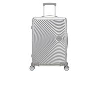 American Tourister Maleta grande hecha de aluminio, asa superior y lateral, cerradura de combinación TSA, 4 ruedas pivotantes amortiguadas para reducir el ruido y las vibraciones., 1776 Silver, L, 4