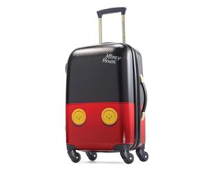 American Tourister Maleta rígida Disney con Ruedas giratorias, Negro, Rojo, Carry-On 21-Inch, Maleta rígida con Ruedas giratorias de Disney